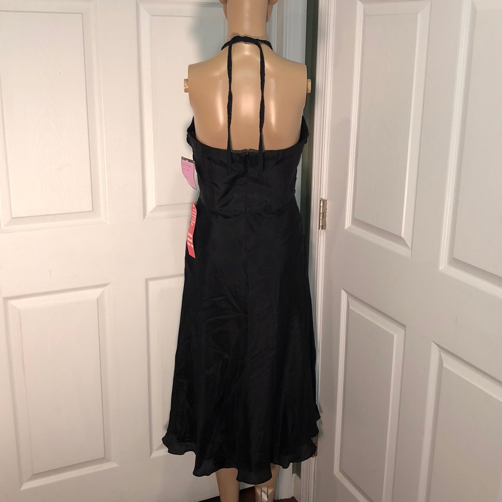 Dusk Collection by Sheila Yen 100% Silk Black Dres - Picture 3 of 7